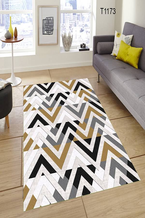 2020 Trend Desen Kaymaz Halı Dekhera T1173 Modeli Uygun Fiyata Dekhera'da