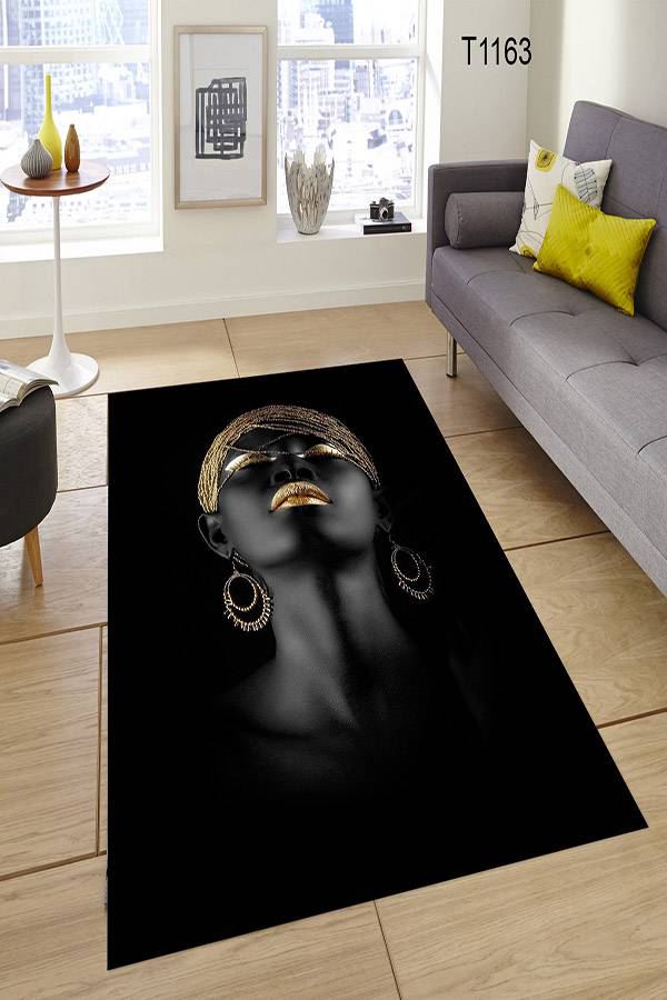 3 Boyutlu Kadın Resimli Halı Dekhera T1163 Modeli Uygun Fiyata Dekhera'da