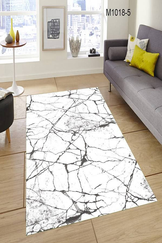 Beyaz Mermer Görünümlü Halı Dekhera M3018 5 Modeli Uygun Fiyata Dekhera'da