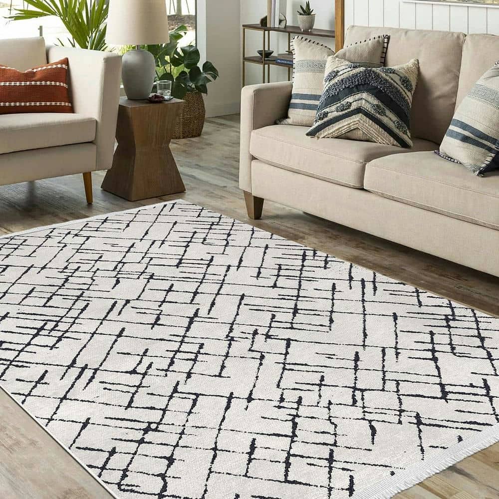 Beyaz Pamuk Dakuma Kilim Dekhera Yağmur 73228 1 Modeli Uygun Fiyata Dekhera'da