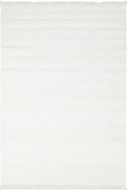 Beyaz Tozumaz Bukle Tarz Halı Dekhera Tecer T04 Modeli Uygun Fiyata Dekhera'da