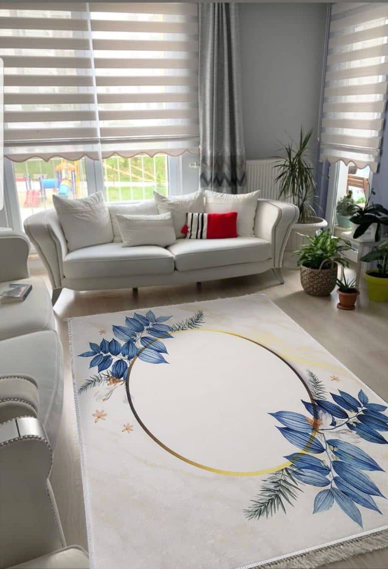Beyaz Yazlık Halı Dekhera M3042 1 Modeli Uygun Fiyata Dekhera'da