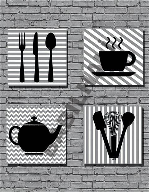 Çatal Bıçaklı Mutfak Halısı Dekhera F8001 2 Modeli Uygun Fiyata Dekhera'da