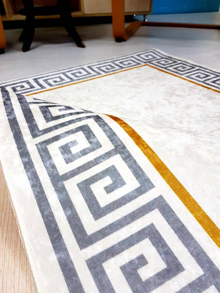 Çerçeveli Açık Renk Halı Dekhera T1119 1 Modeli Uygun Fiyata Dekhera'da