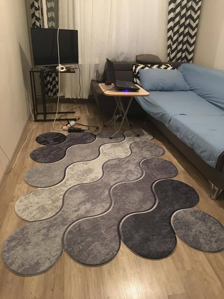 Dekhera Grinin Tonları Tasarım Halı L9032 Modeli Uygun Fiyata Dekhera'da