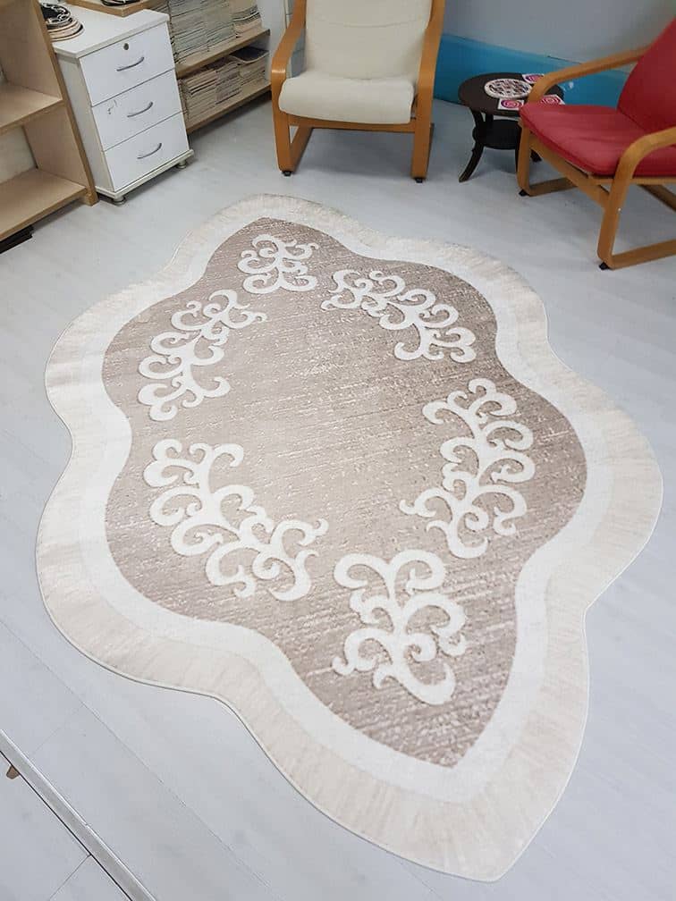 Dekhera Modern Desenli Kaymaz Halı Gri L9036 1 Modeli Uygun Fiyata Dekhera'da