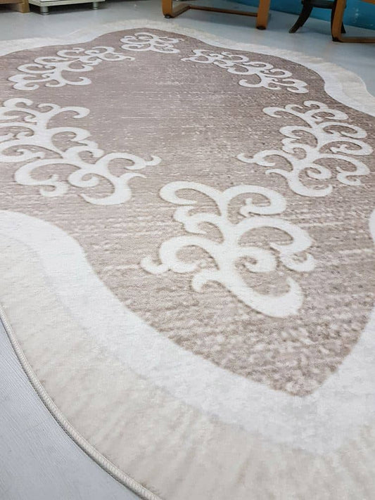 Dekhera Modern Desenli Kaymaz Halı Gri L9036 Modeli Uygun Fiyata Dekhera'da