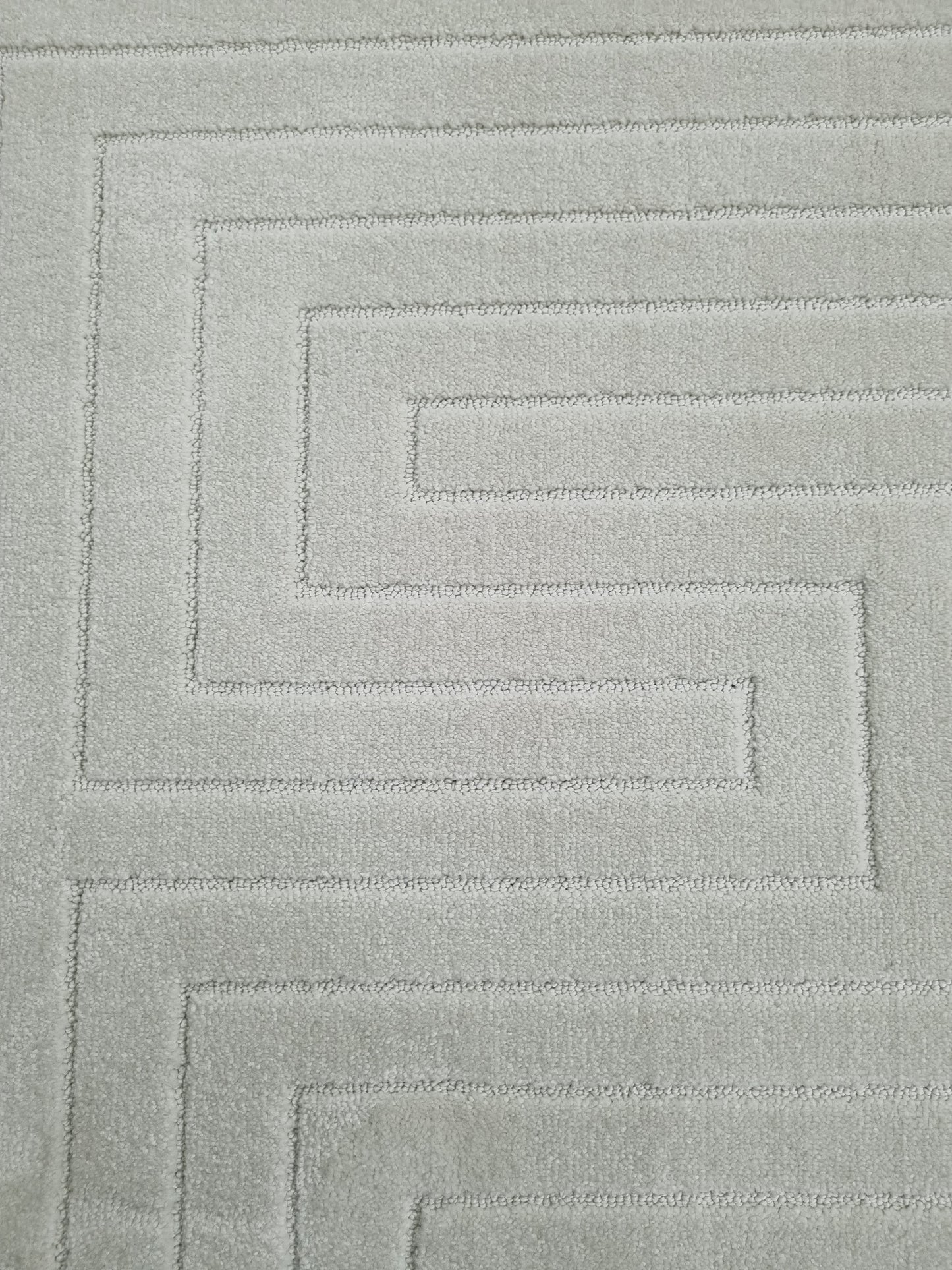 Dekhera Lisa Modern Kesme Makine Halısı 9286 Beyaz