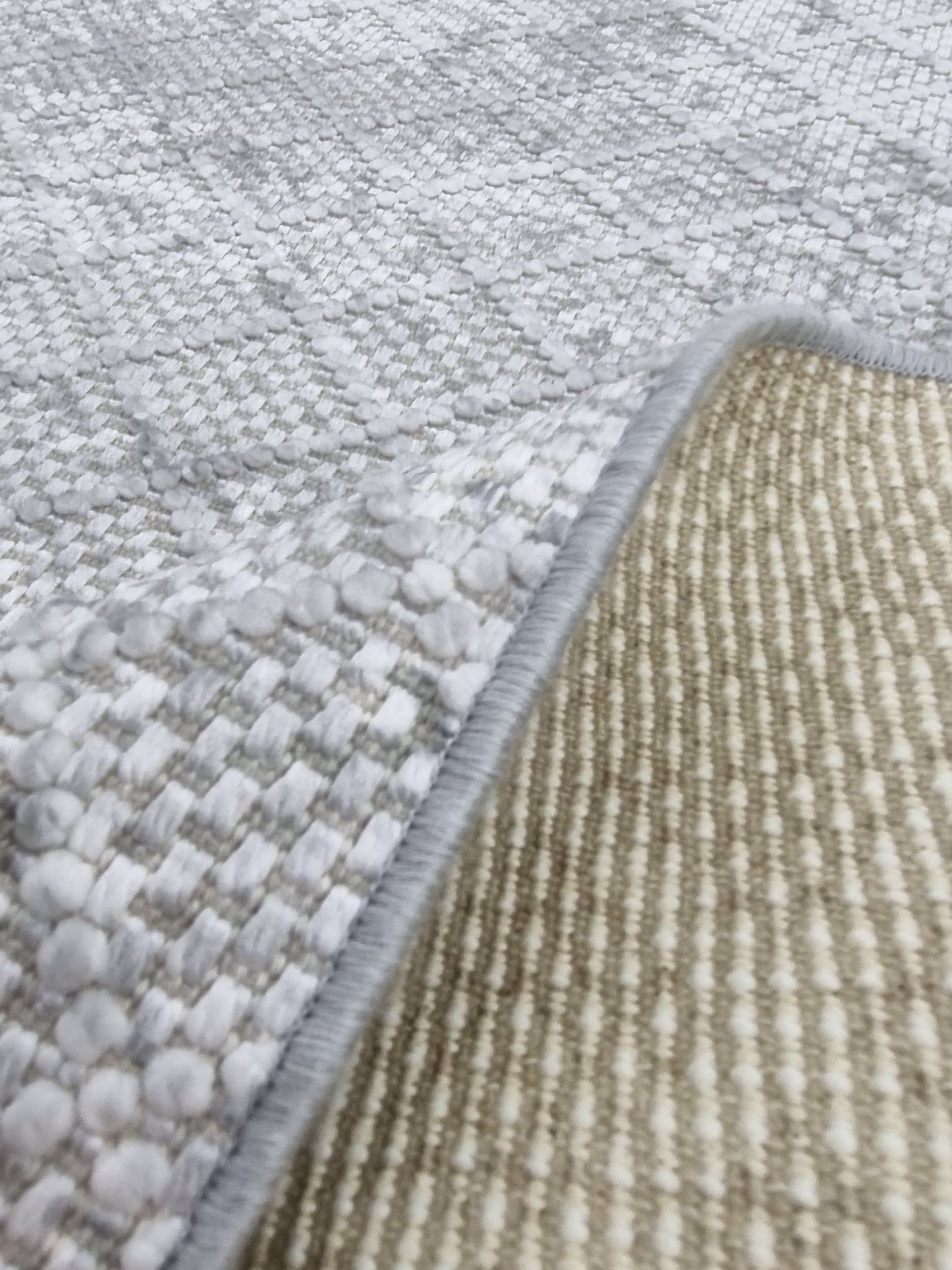 Dekhera Halı Olivia 6588D Gri Kaymaz Tabanlı Modern Kilim