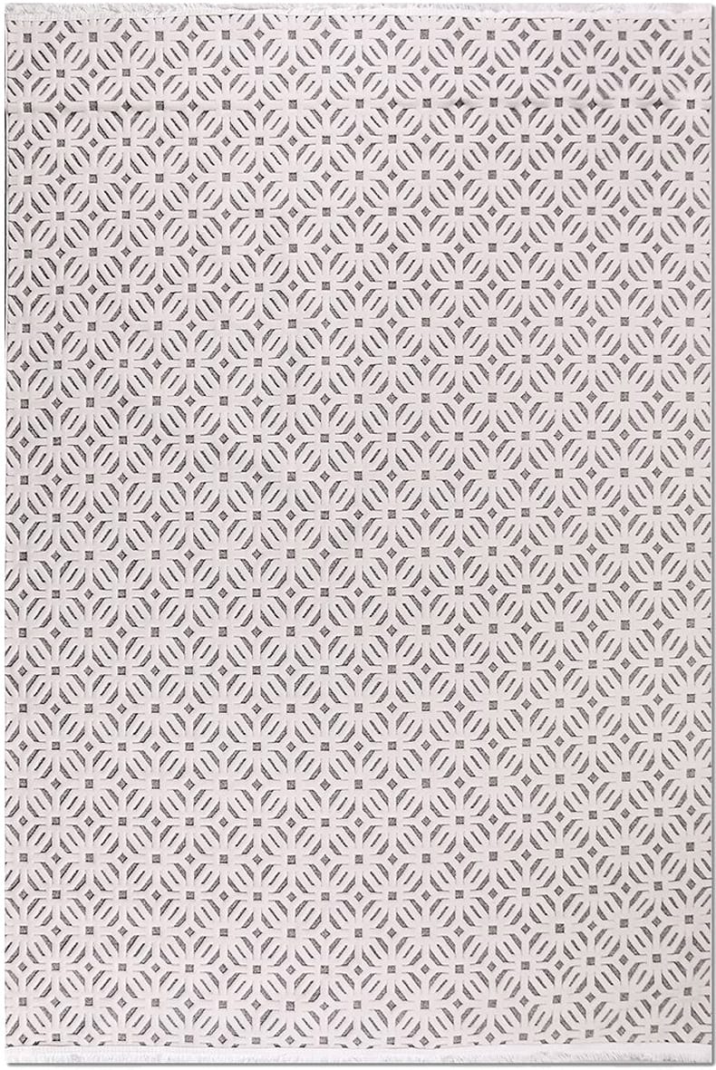 Dekhera Zest Modern Kesme Halı ZS03 Beyaz