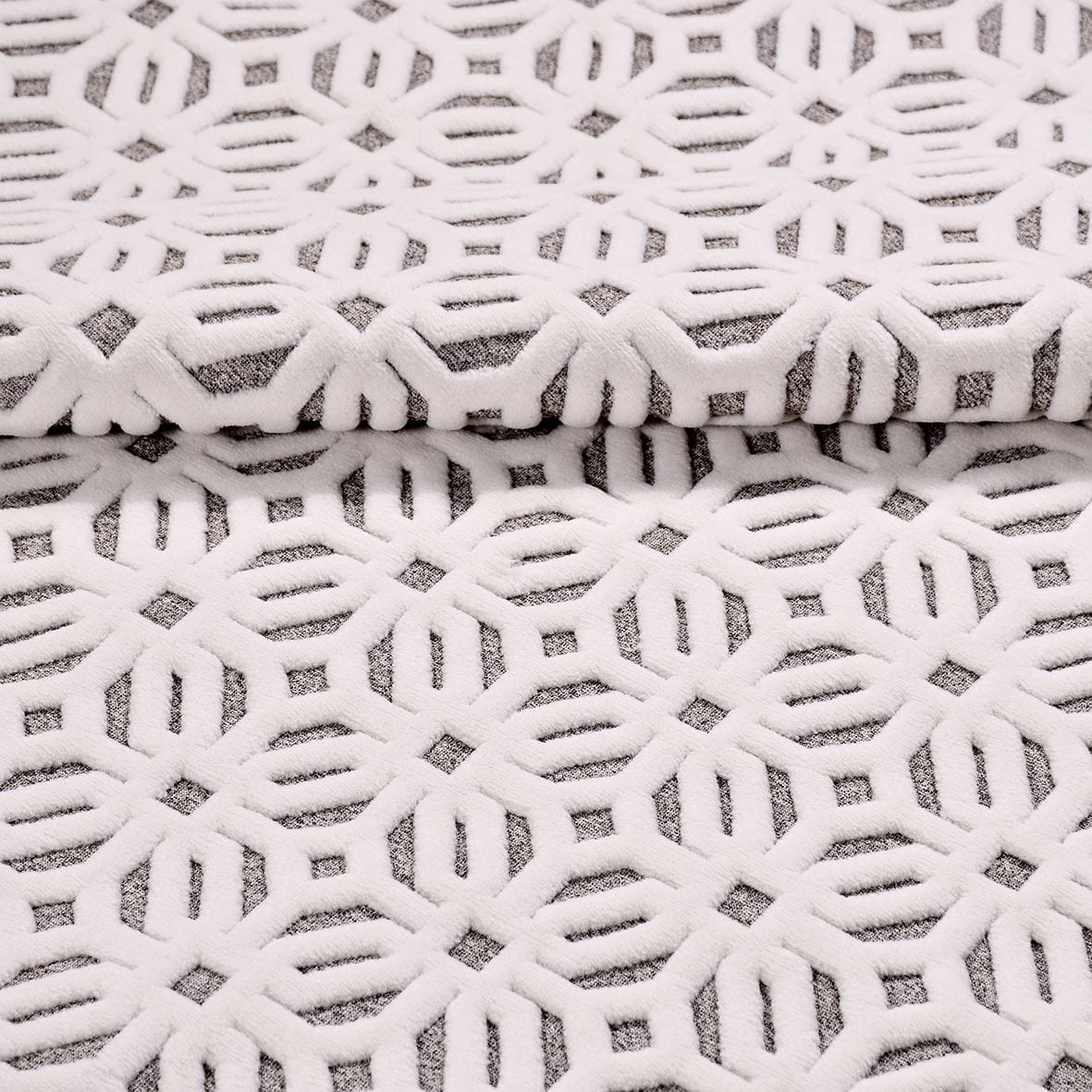 Dekhera Zest Modern Kesme Halı ZS03 Beyaz