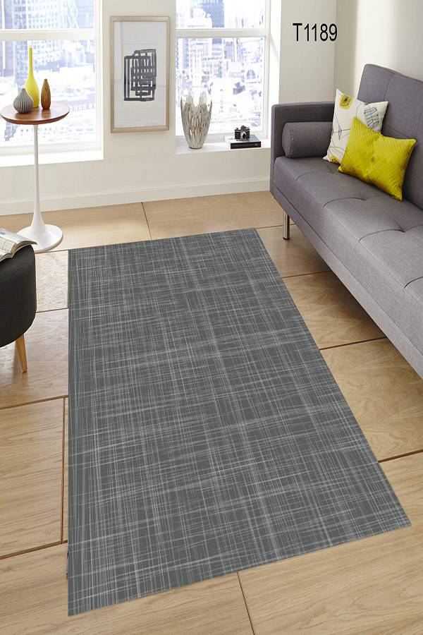 Dekoratif Düz Antrasit Halı Dekhera T1189 Modeli Uygun Fiyata Dekhera'da