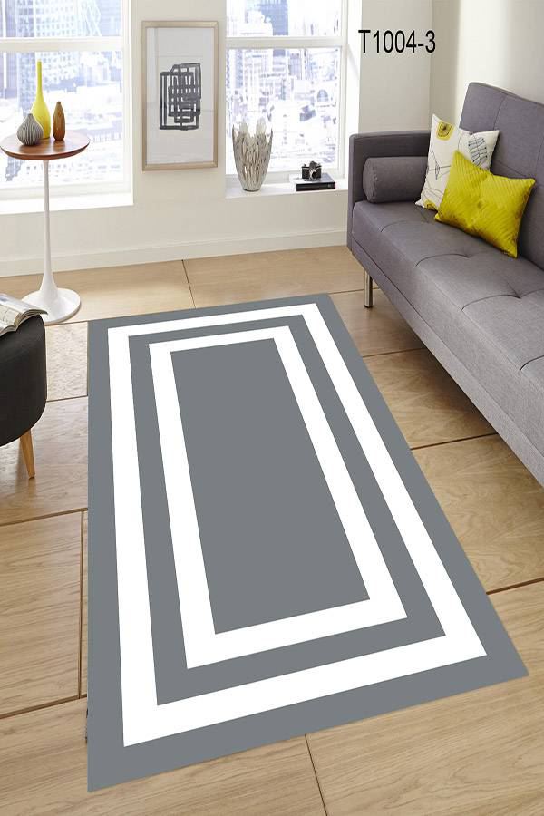 Düz Halı Gri Beyaz Dekhera T1004 3 Modeli Uygun Fiyata Dekhera'da