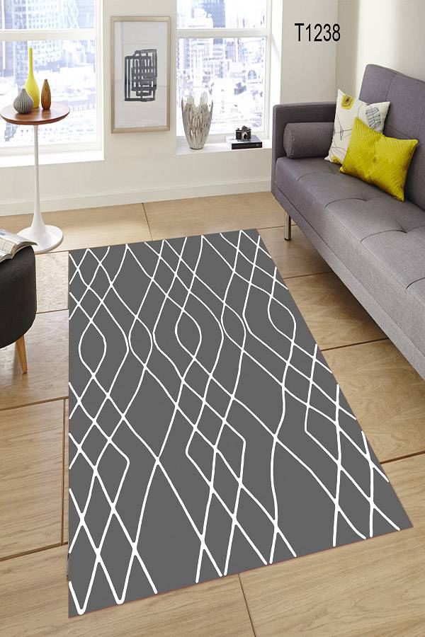 Düzensiz Zigzag Çizgili Halı Dekhera T1238 Modeli Uygun Fiyata Dekhera'da