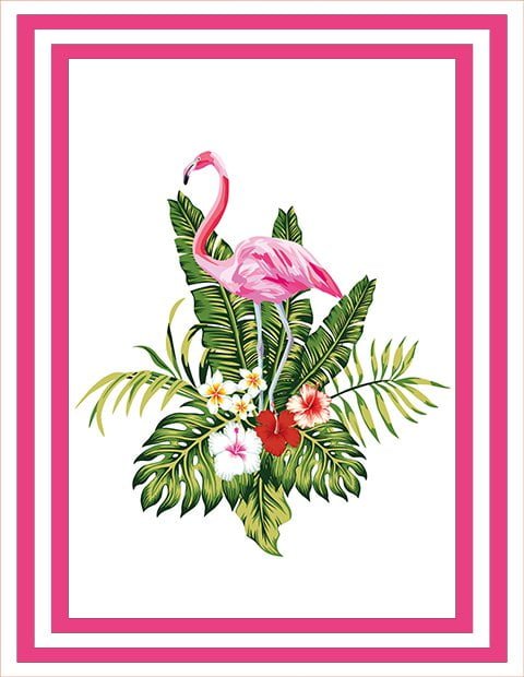 Flamingo Pembe Çerçeveli Halı Dekhera T1005 3 1 Modeli Uygun Fiyata Dekhera'da