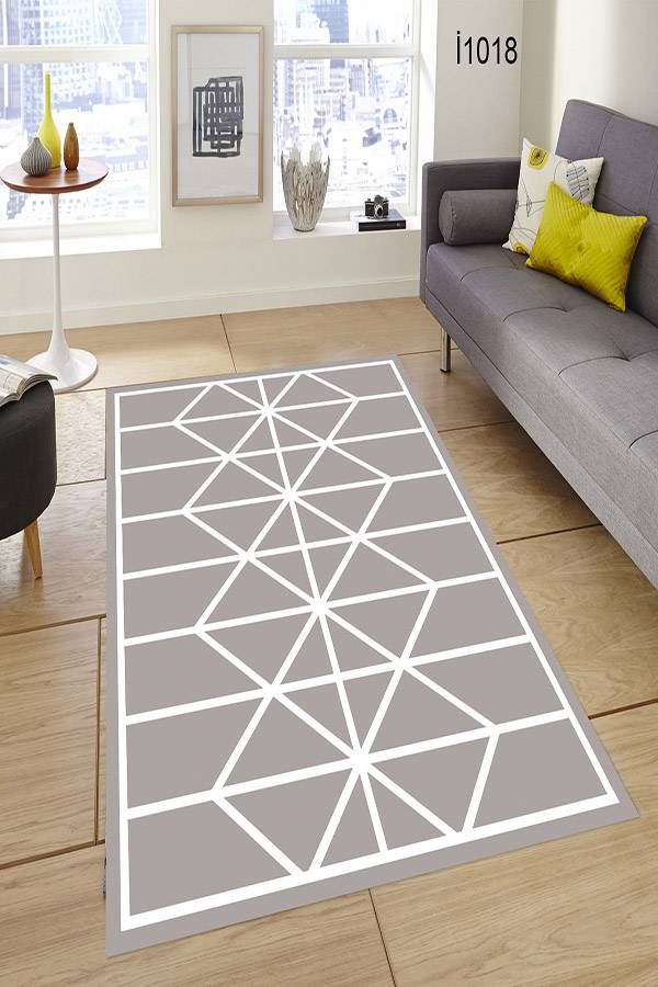 Geometrik Desenli Salon Halısı Dekhera İ7018 Modeli Uygun Fiyata Dekhera'da
