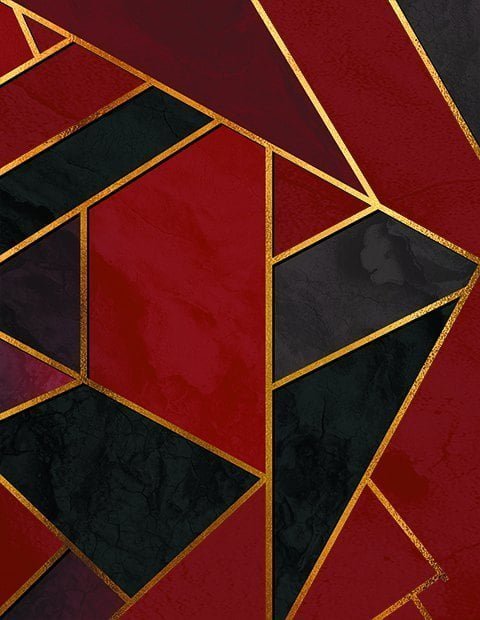 Gold Çizgili Kırmızı Siyah Halı Dekhera T1019 5 1 Modeli Uygun Fiyata Dekhera'da