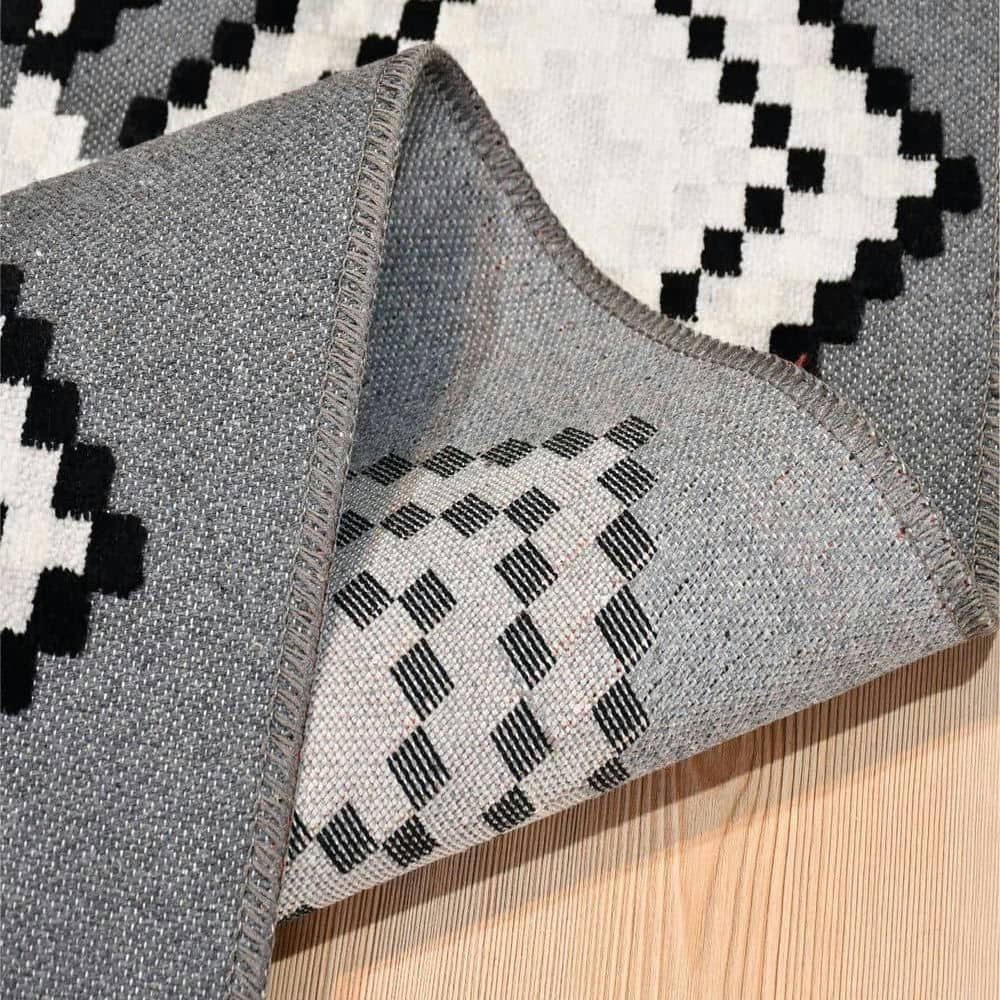 Gri Beyaz Bohem Kilim Dekhera Moderno 9239 2 Modeli Uygun Fiyata Dekhera'da