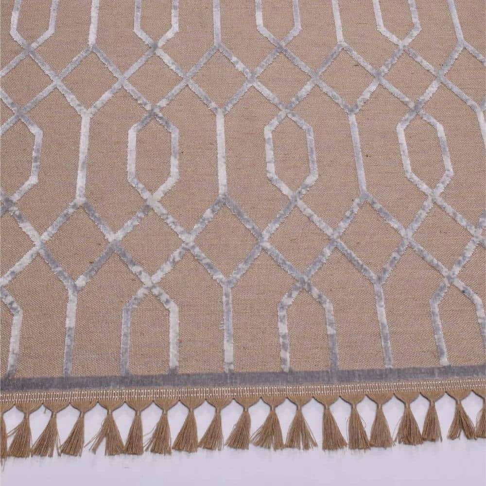 Gri Desenli Jüt Halı Dekhera Jute 9237 1 Modeli Uygun Fiyata Dekhera'da