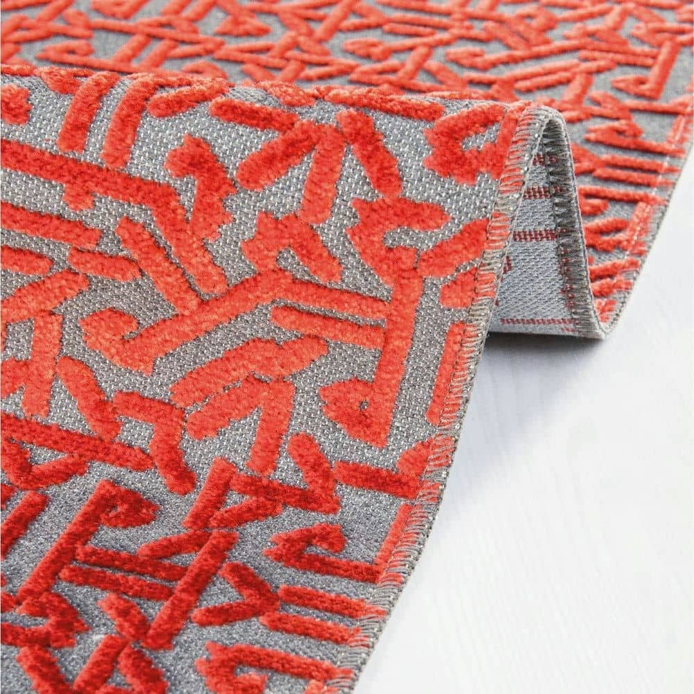 Kırmızı İskandinav Kilim Dekhera Moderno 9211 4 Modeli Uygun Fiyata Dekhera'da
