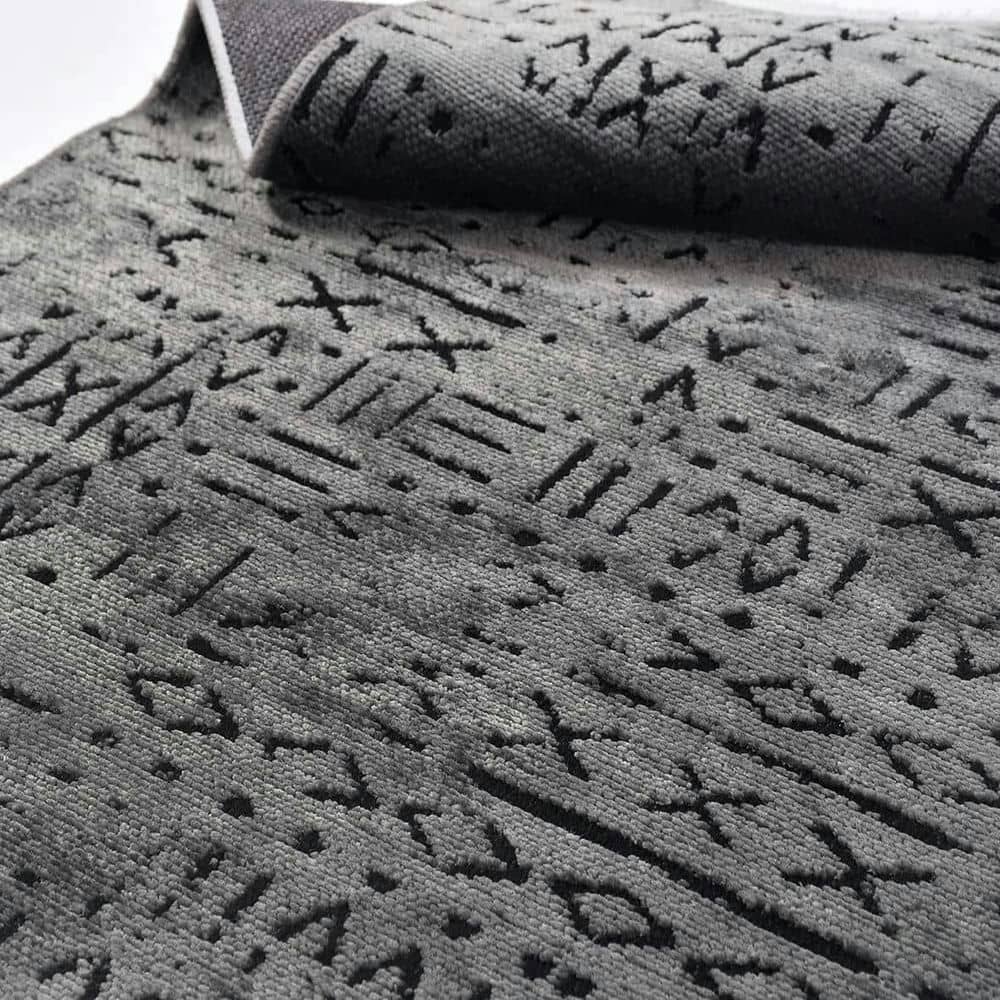 Koyu Gri Pamuk Dokuma Kilim Dekhera Fluss 8016 2 Modeli Uygun Fiyata Dekhera'da