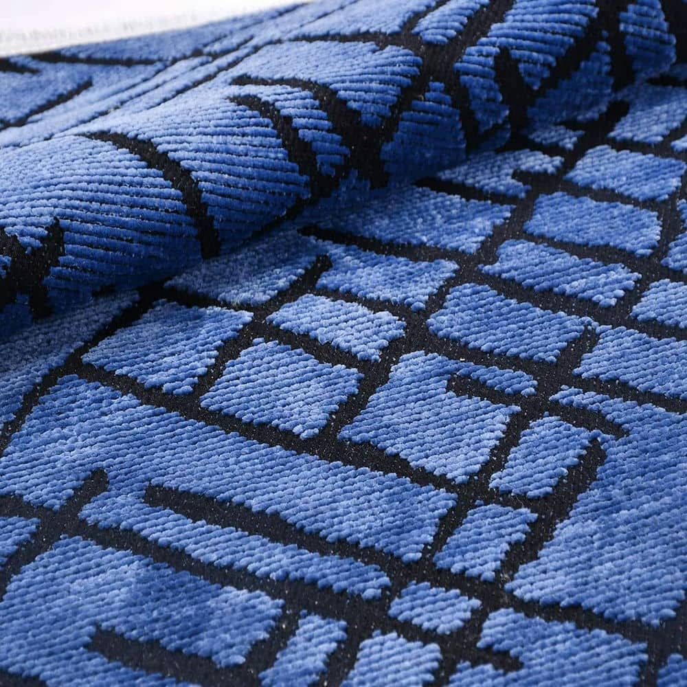 Mavi Pamuk Dokuma Kilim Dekhera Yağmur 7327 3 Modeli Uygun Fiyata Dekhera'da