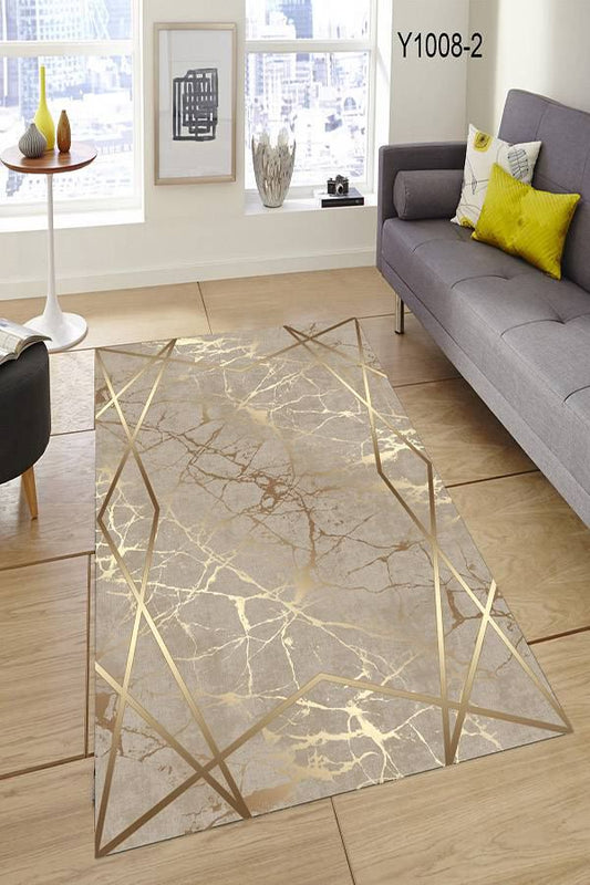 Mermer Motifli Kaydırmaz Taban Halı Dekhera M3023 8 Modeli Uygun Fiyata Dekhera'da