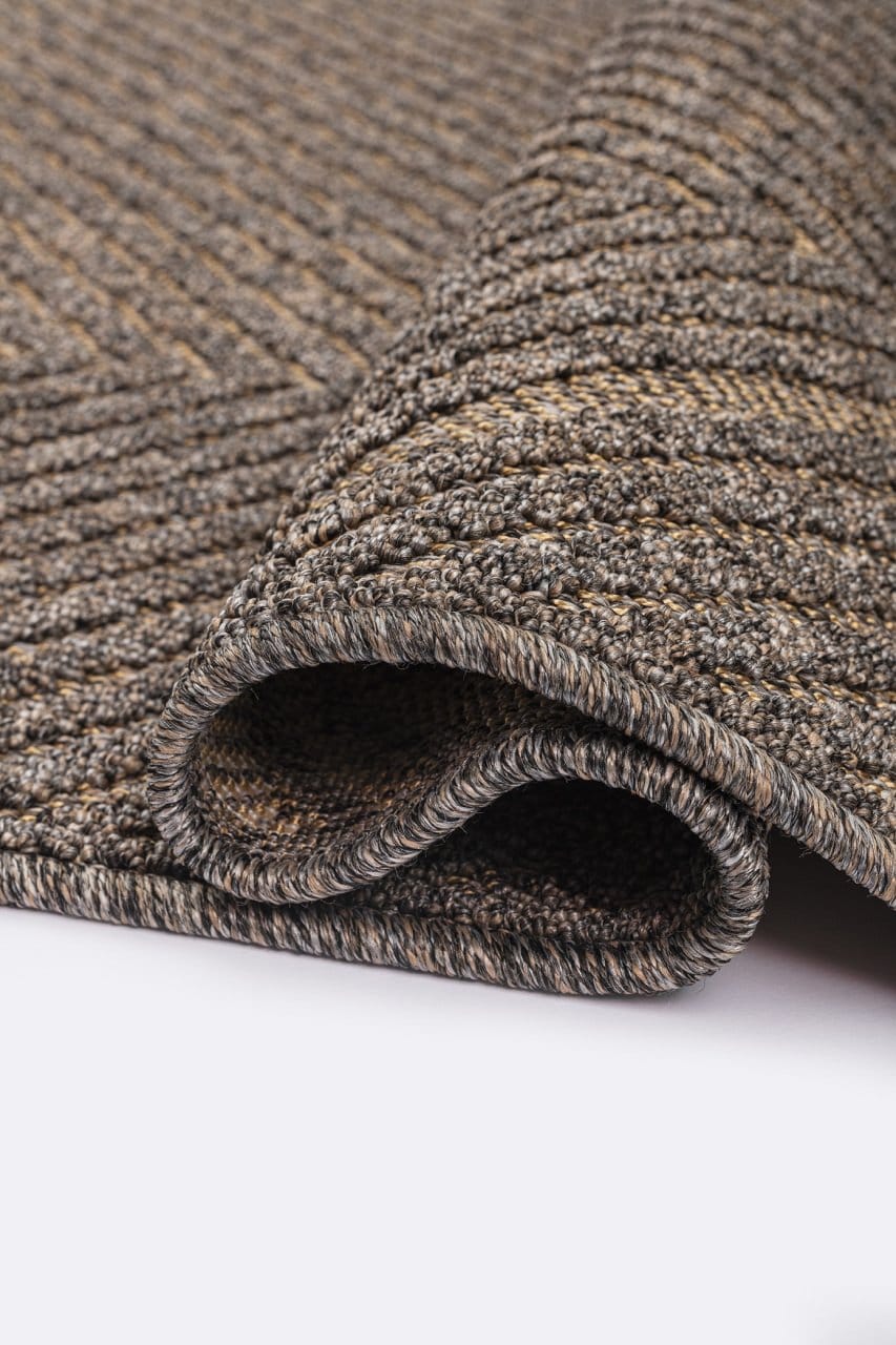 Modern Bukle Halı Dekhera Buket A860 Gold Antrasit