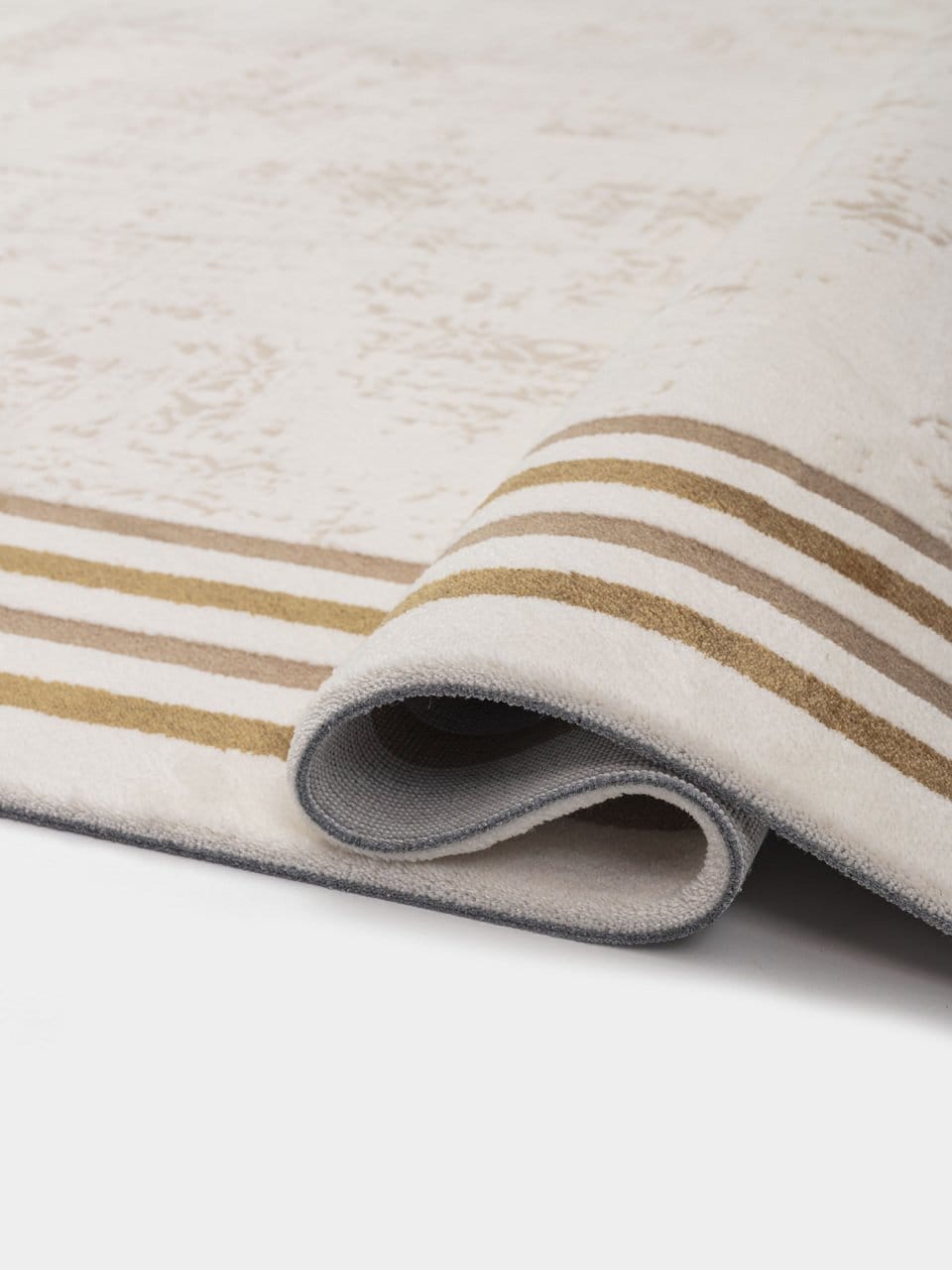 Modern Çerçeveli Halı Dekhera Sembol B771 Beyaz Vizon