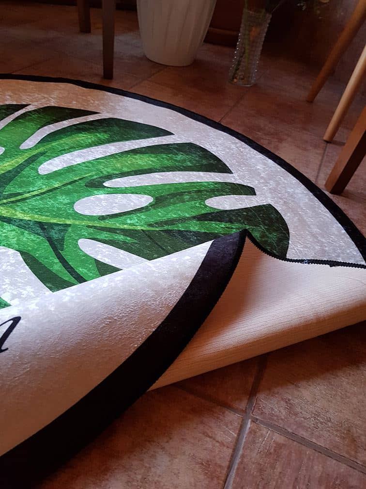 Monstera Palmiye Yaprağı Desenli Halı Dekhera T1154 1 Modeli Uygun Fiyata Dekhera'da