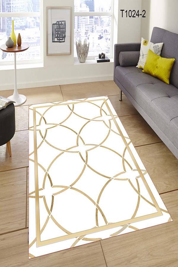 Özel Desen Gold Beyaz Halı Dekhera T1024 2 Modeli Uygun Fiyata Dekhera'da