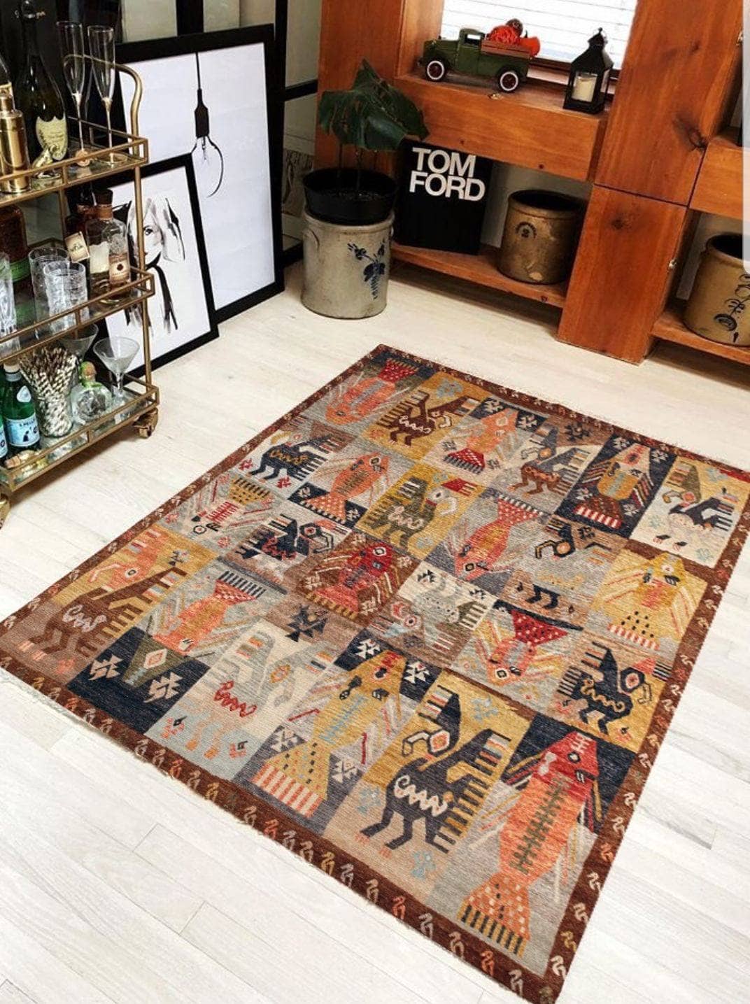 Patchwork Desenli Halı Dekhera P5005 1 Modeli Uygun Fiyata Dekhera'da