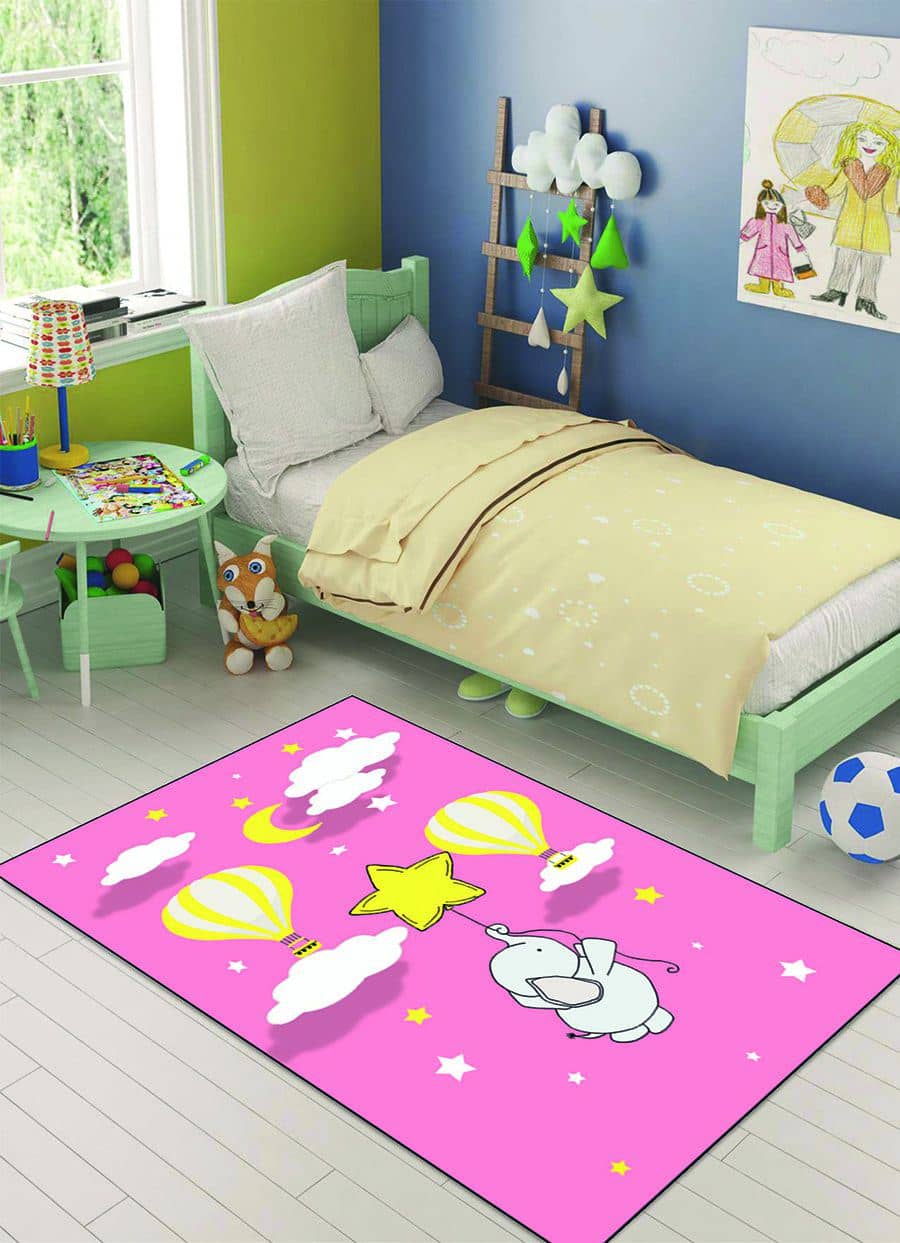 Pembe Filli Çocuk Halısı Dekhera C6088 Modeli Uygun Fiyata Dekhera'da