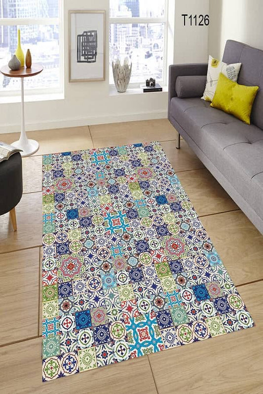 Pinkrose Kütahya Çini Desen Halı Dekhera T1126 Modeli Uygun Fiyata Dekhera'da