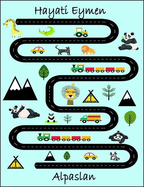 Sağlıklı Bebek Odası Halısı Dekhera C6105 1 Modeli Uygun Fiyata Dekhera'da