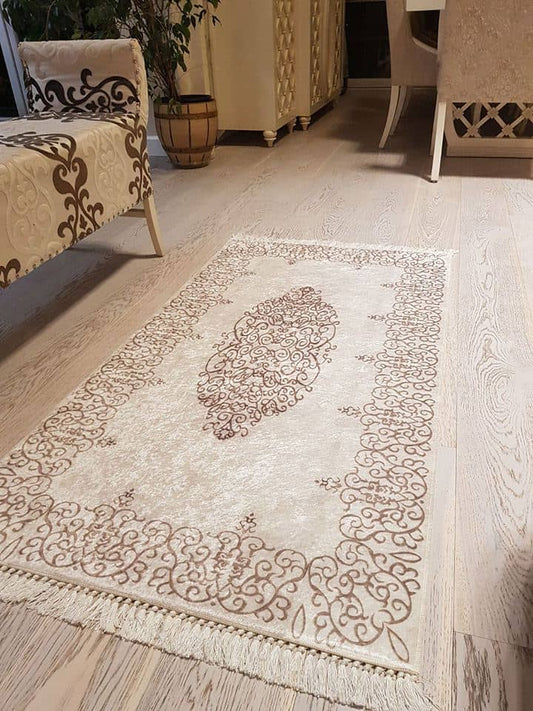 Salon Halısı Beyaz Dekhera K4051 2 Modeli Uygun Fiyata Dekhera'da