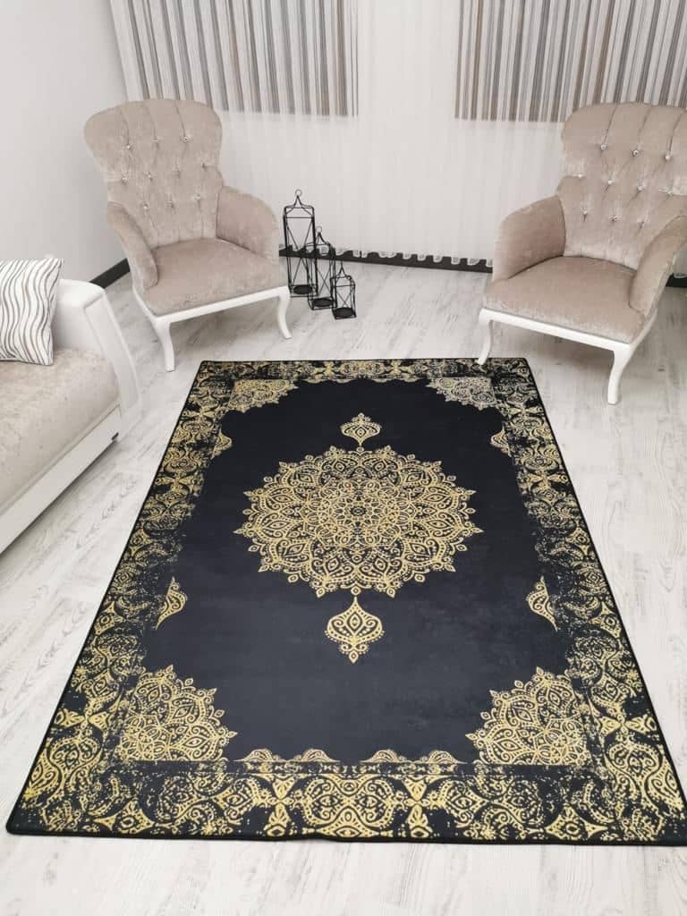 Salon Halısı Siyah Dekhera K4029 3 1 Modeli Uygun Fiyata Dekhera'da