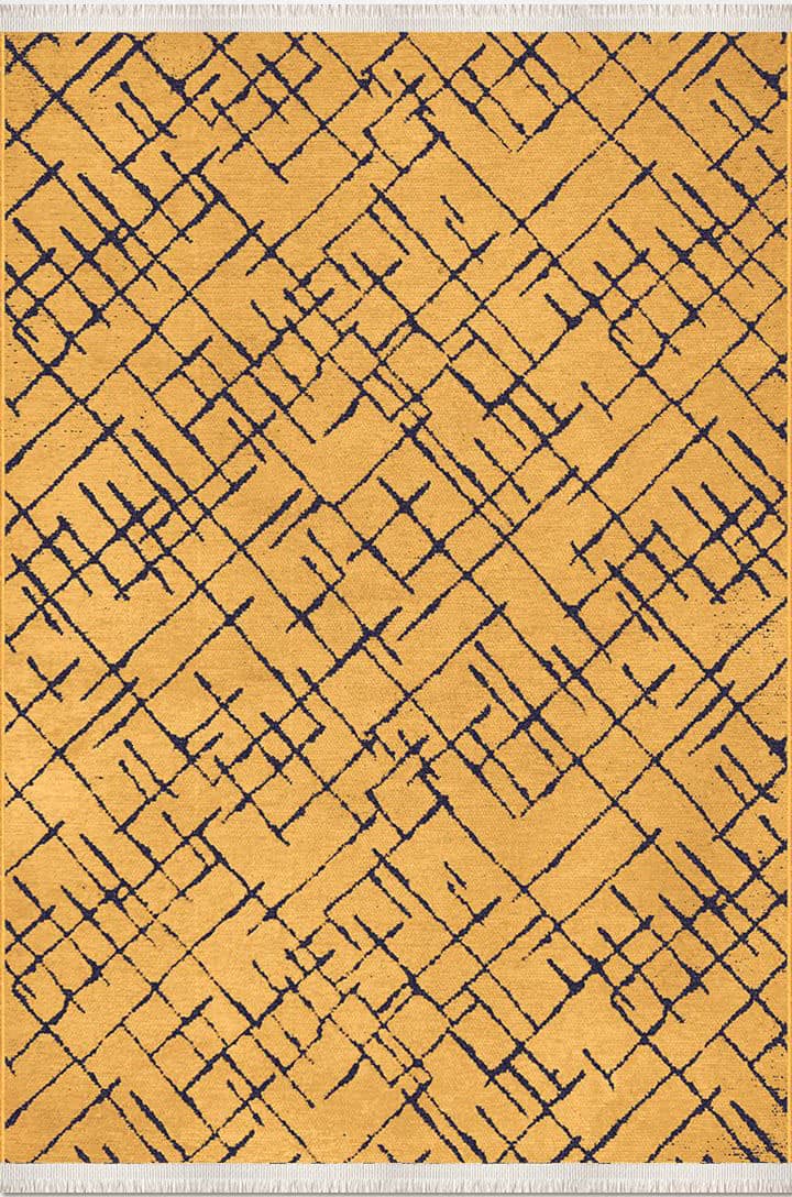 Sarı Pamuk Kilim Dekhera Yağmur 7322 Modeli Uygun Fiyata Dekhera'da
