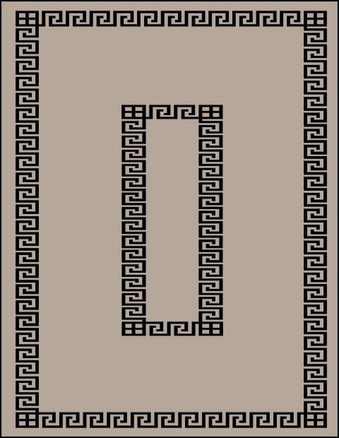 Siyah Desenli Bej Halı Dekhera T1033 2 1 Modeli Uygun Fiyata Dekhera'da