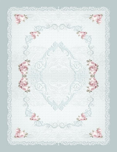 Türk Motifli Mavi Halı Dekhera K4003 Modeli Uygun Fiyata Dekhera'da