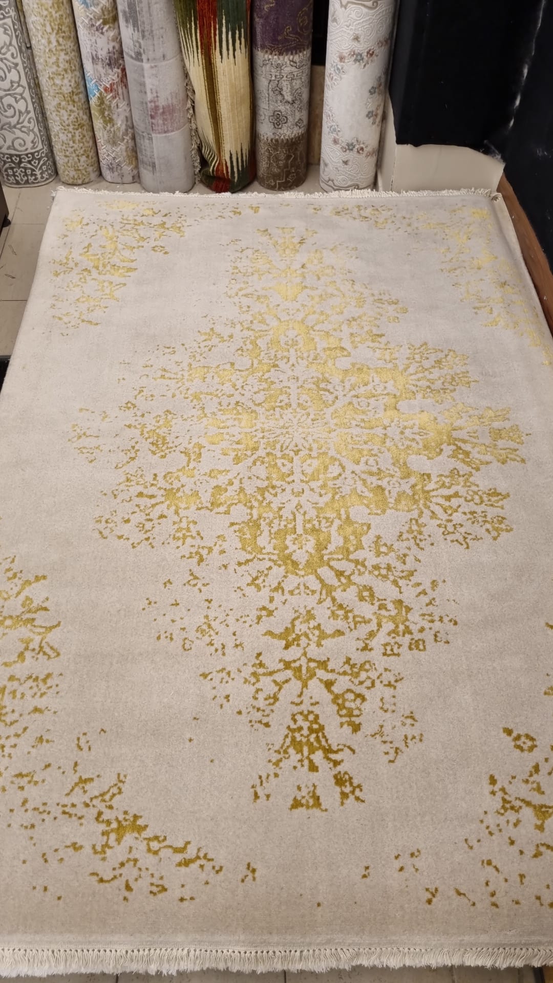 Yünser Halı Kayı Ky01 Gold %100 Bambu Halı 165X230