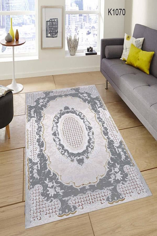 Yatak Odası Halısı Gri Dekhera K4070 Modeli Uygun Fiyata Dekhera'da