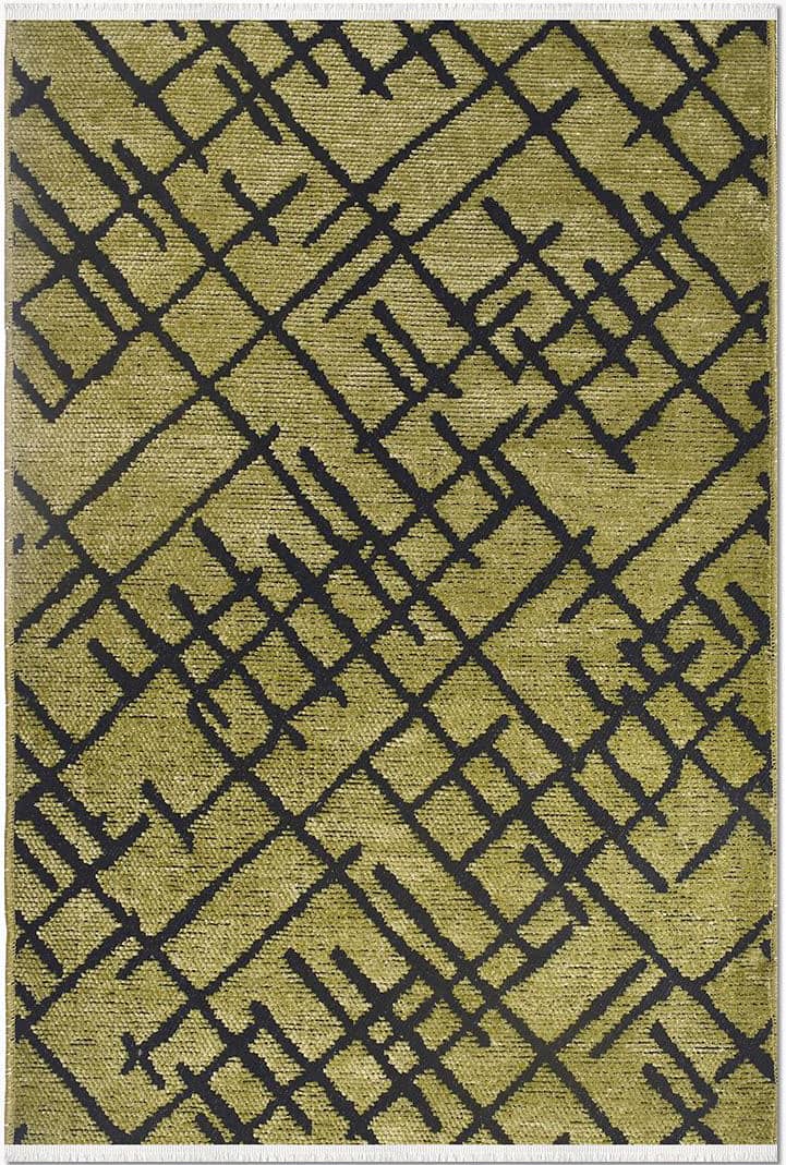 Yeşil Pamuk Kilim Dekhera Yağmur 7324 Modeli Uygun Fiyata Dekhera'da