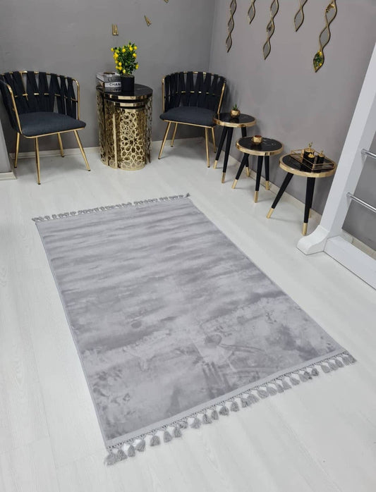 Yumuşak Kalın Halı Dekhera Nimbo Açık Gri Modeli Uygun Fiyata Dekhera'da