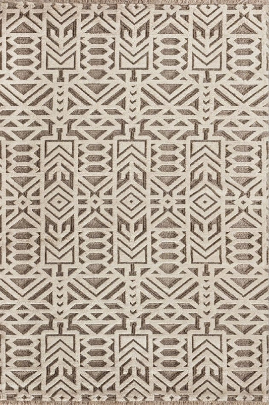 Yün Kabartmalı Halı Dekhera Vellus A692 Vizon