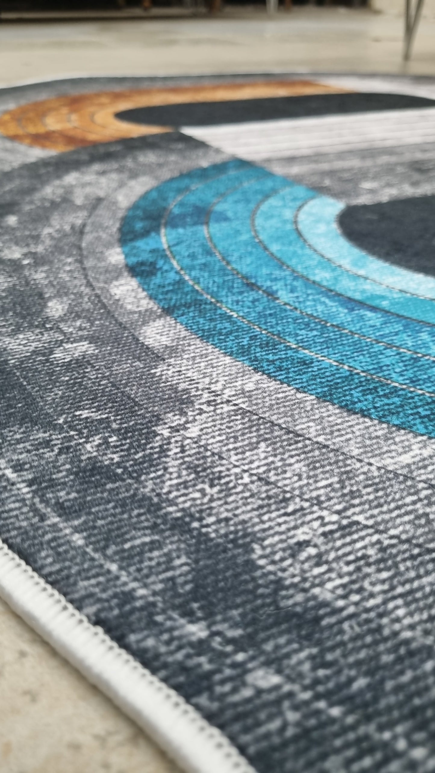 Dekhera Ömür Yıkanabilir Halı 5695 Gri