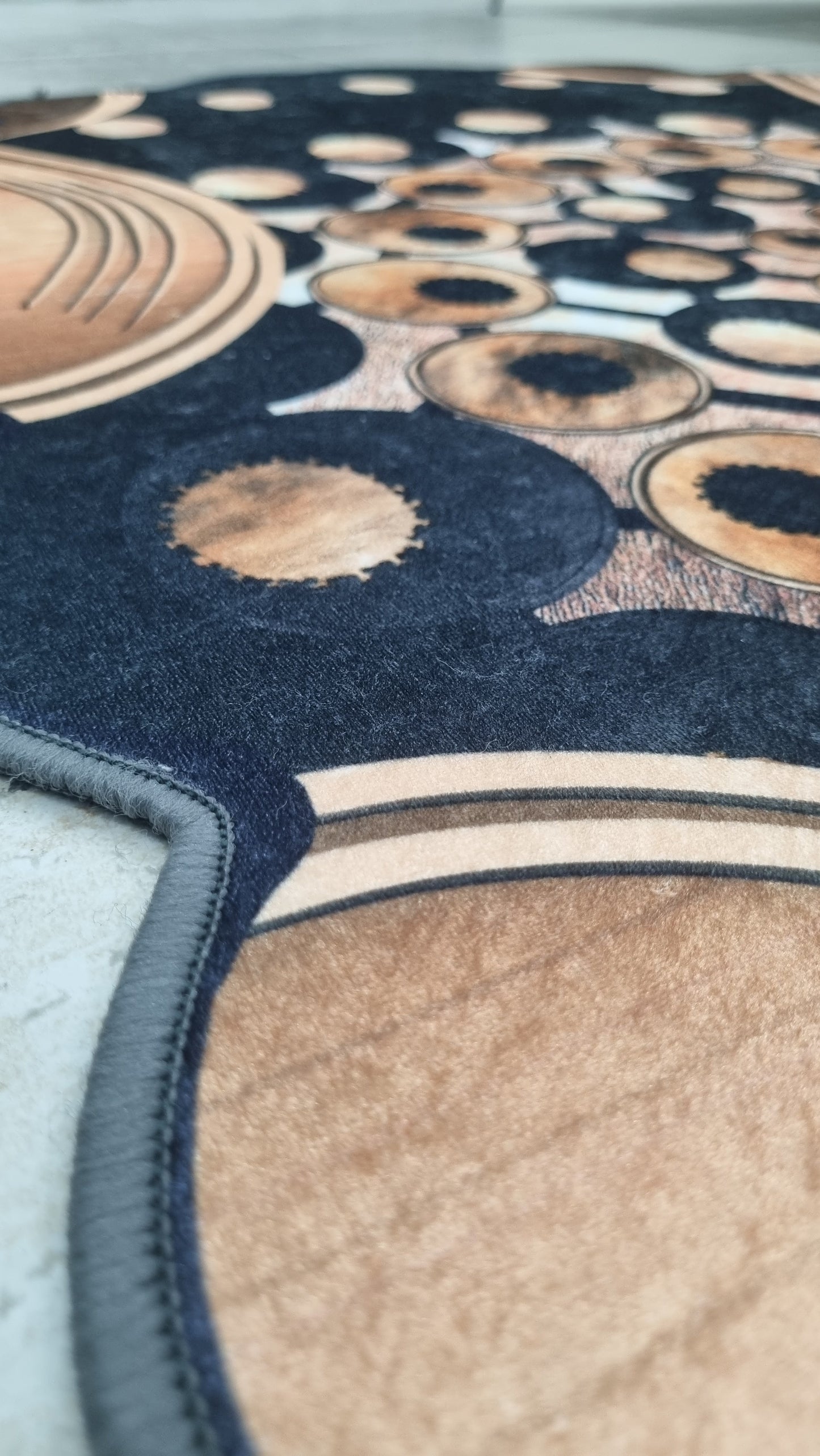 Dekhera Ömür Yıkanabilir Halı 5721 Siyah