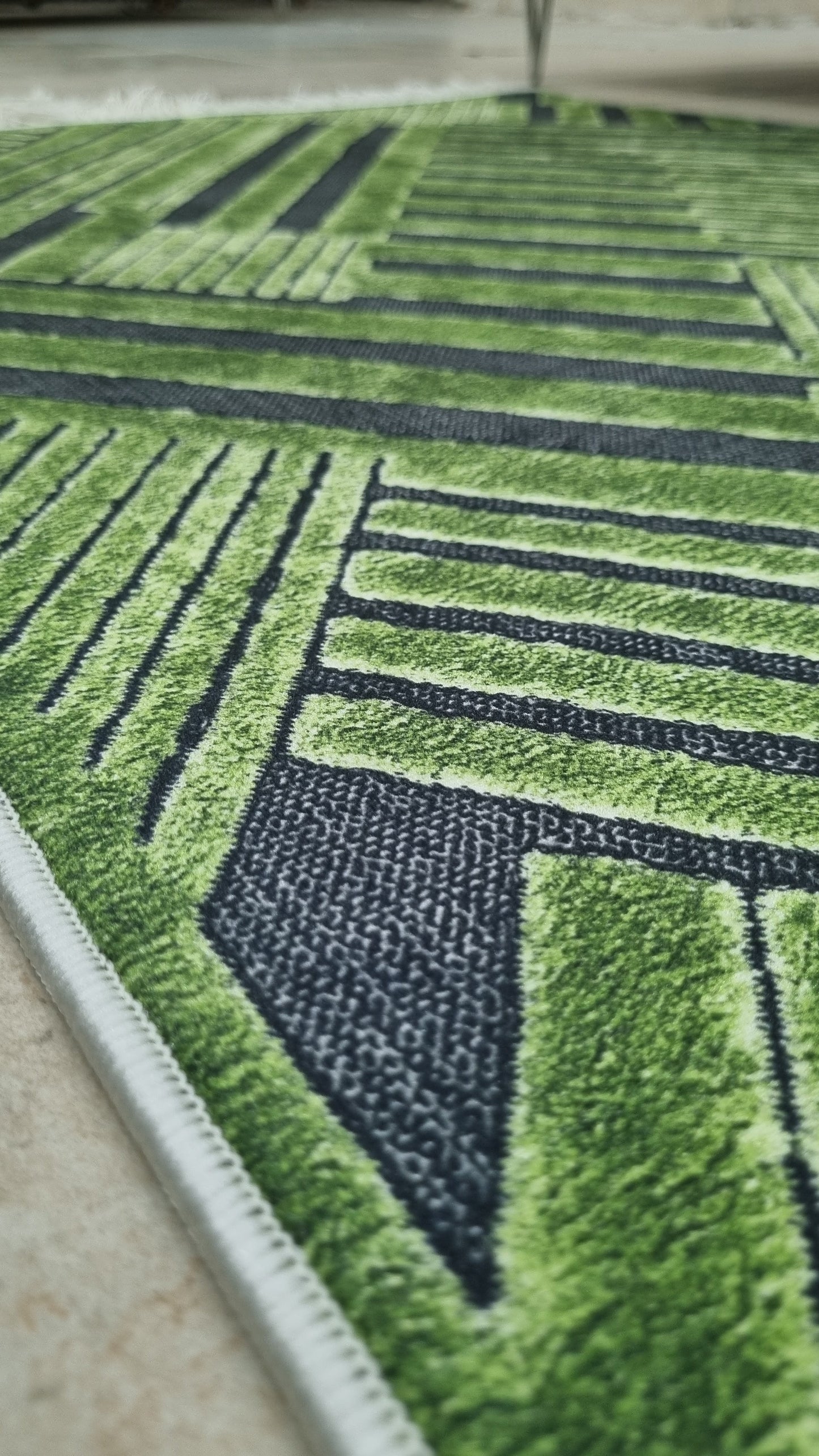 Dekhera Ömür Yıkanabilir Halı 5722 yesil