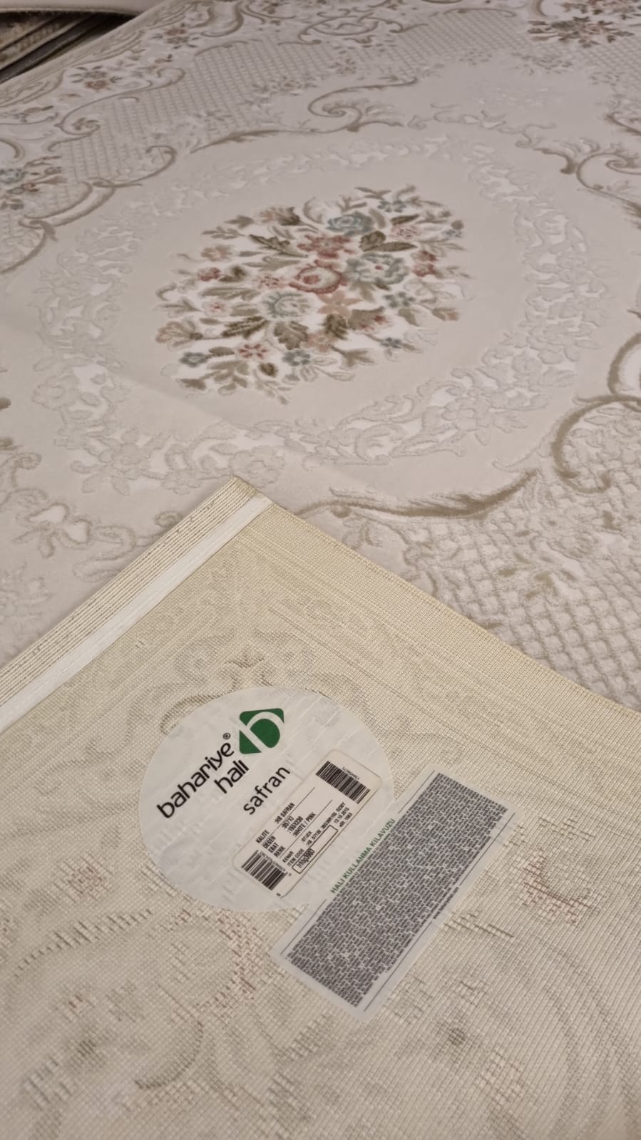 Bahariye Halı Safran 5723 Krem Pembe Akrilik Halı 160X230