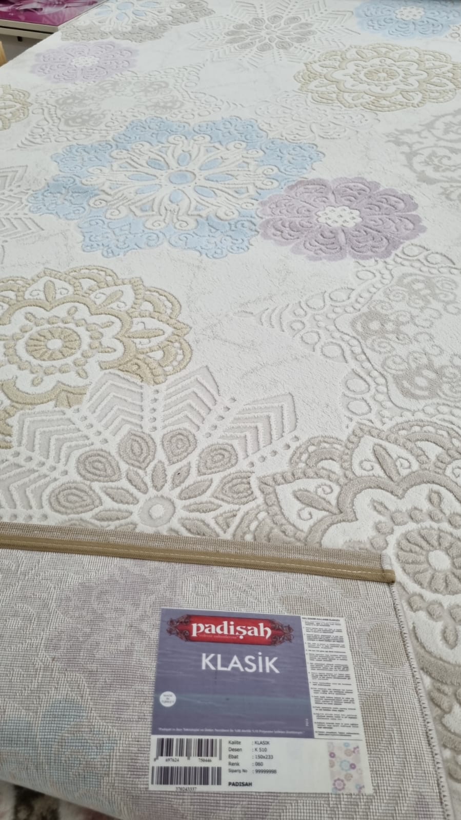 Dekhera Halı Klasik K510 Pudra 150X233